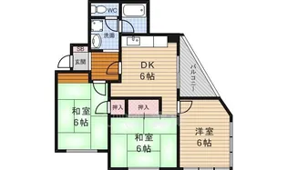 五月丘レジデンス【1階】の間取り