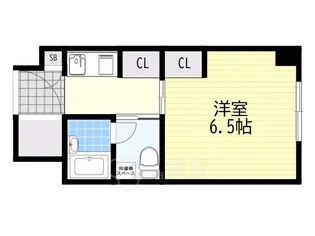 ステュディオ新御堂【3階】の間取り