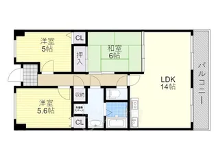 アバンティ千里【4階】の間取り