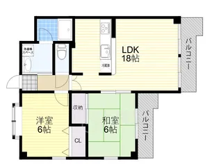 フロウスリーブ西村1番館【3階】の間取り