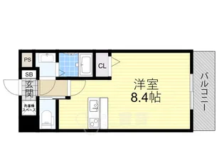 ロイス南茨木【1階】の間取り
