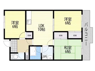 第3グリーンハイツ【2階】の間取り