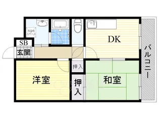 ストーク利倉【4階】の間取り