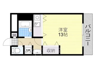 シャトレ豊津2【4階】の間取り