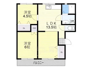 泉ヶ丘旭マンション【4階】の間取り