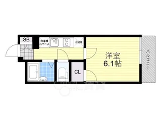 レオパレスJN B【3階】の間取り