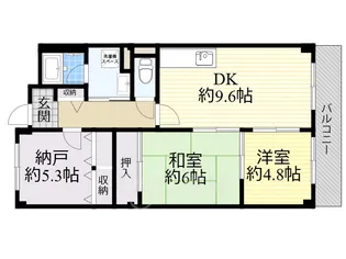 リベール石澄【3階】の間取り