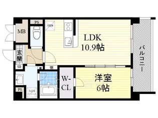 デル スール ラ ローザ【4階】の間取り