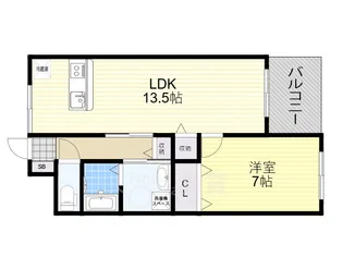 アカツキハイツ【5階】の間取り
