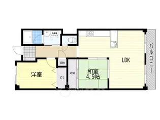 メゾン茨木西駅前【2階】の間取り