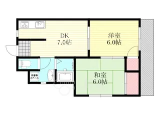 メゾンエルセビア【205号室】の間取り