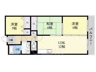 サングリュックコート【3階】の間取り