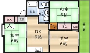 ジュンハイツ【1階】の間取り