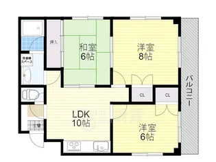 サンパレス桃山台2番館【2階】の間取り