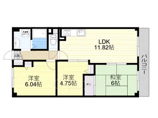 ベルヴュー南が丘【4階】の間取り