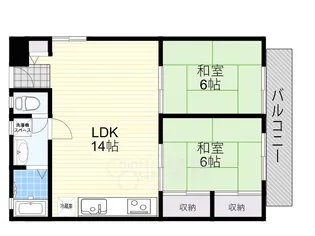 ハイツ24アイランド【1階】の間取り
