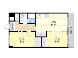 セントラルコート1【3階】の間取り