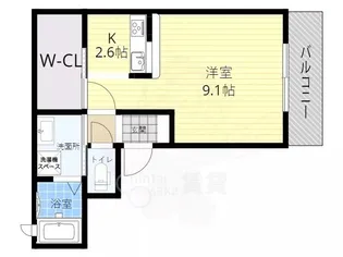 シャーメゾン ハレクラニ【2階】の間取り