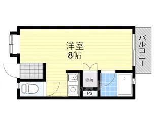 プレシア蛍池【2階】の間取り