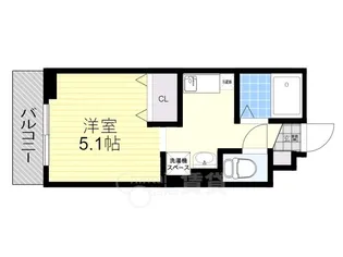 ルリエ豊中【3階】の間取り