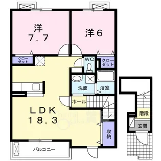 Du Sud Maison(ドゥサウドメゾン)【2階】の間取り