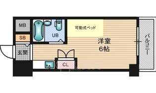 朝日プラザ梅田北デラ・リブジェ【6階】の間取り