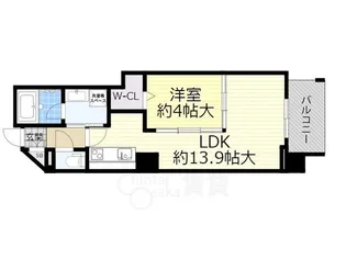 ホープ池田栄本町(増築)【6階】の間取り