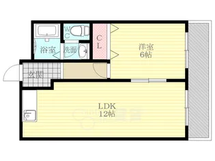 ミスターK上新庄【2階】の間取り