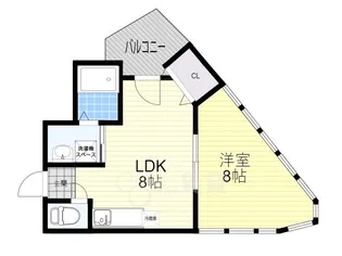 クリスタルビュー豊中南【3階】の間取り