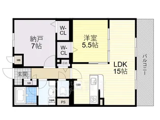ソラードセンリ【2階】の間取り