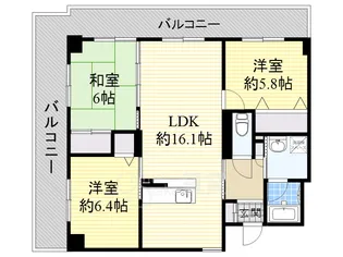 Hale Laule’a【1階】の間取り