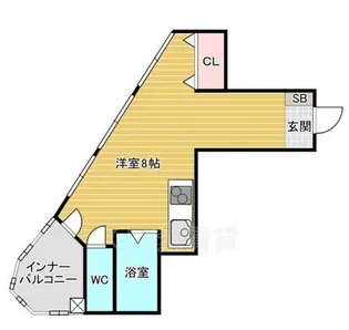 クリスタルビュー豊中南【3階】の間取り