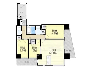 ジオ池田満寿美町ソシア【7階】の間取り
