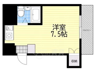 プチハイム【4階】の間取り