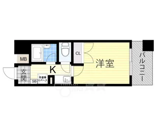エスリード新大阪第8【3階】の間取り