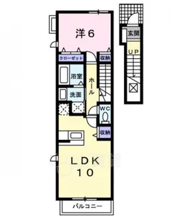 ベルヴィル【2階】の間取り