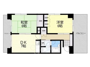 メゾン南桜塚【5階】の間取り