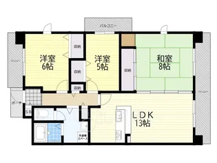 シティコート豊中二葉町【1階】の間取り