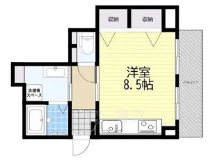 チサンマンション第5江坂【5階】の間取り