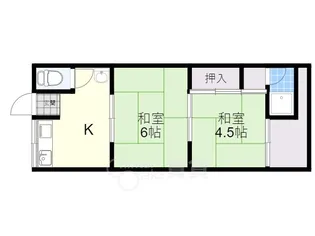 第2末広荘【2階】の間取り