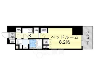 コンフォリア江坂【4階】の間取り