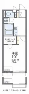 レオネクスト学園前【2階】の間取り