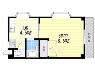 カーサデルレロ豊南東【2階】の間取り
