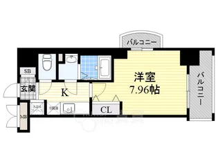 ラグゼ東三国5【8階】の間取り