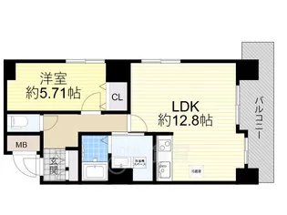 ノルデンタワー新大阪プレミアム【11階】の間取り