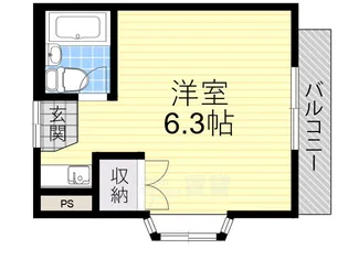 マンションミネット3号館【2階】の間取り