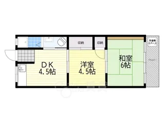 ハイツやまにし【1階】の間取り
