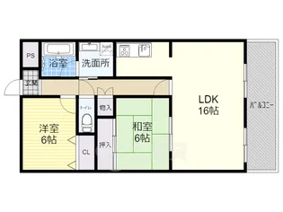 ロイヤルクイーンズパーク春日【7階】の間取り