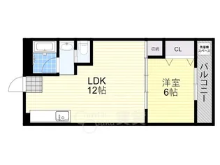 大幸ハイツ【4階】の間取り