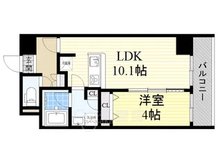 中条プレイス【3階】の間取り